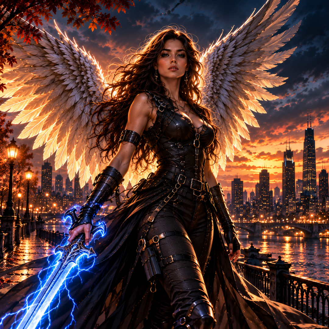 Evangeline, the guardian angel of Merciless, in The 8th Dimension series by Carissa Andrews